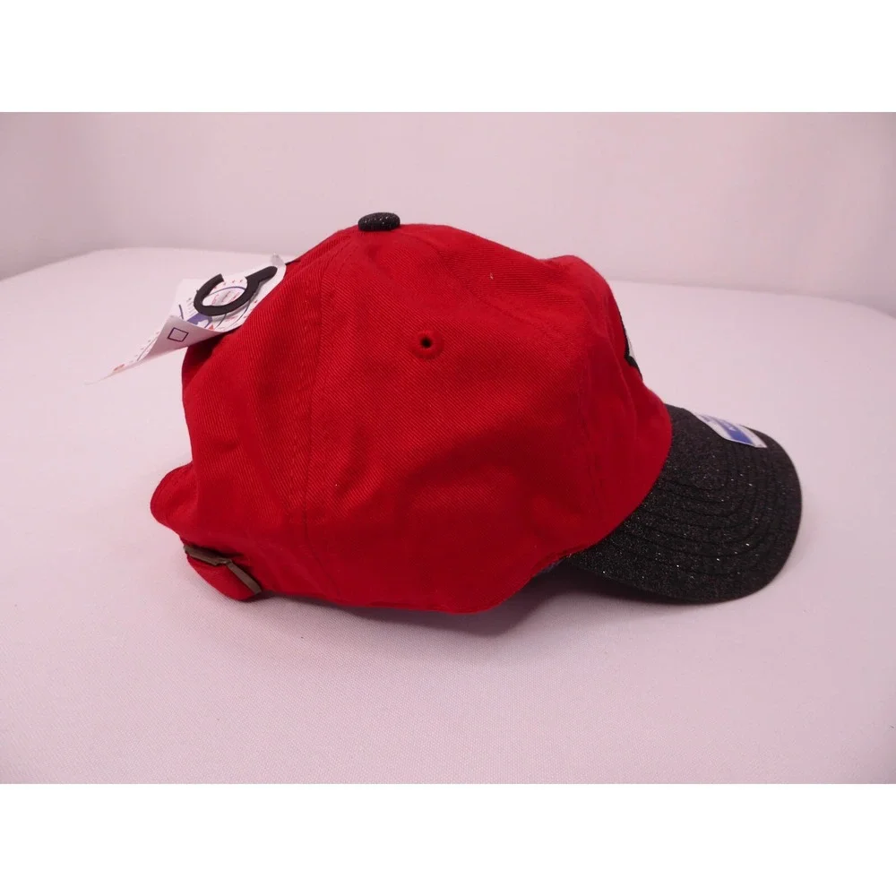 NWT Fan Favorite MLB Kids Cincinnati Reds Red Black Glitter Baseball Hat Cap